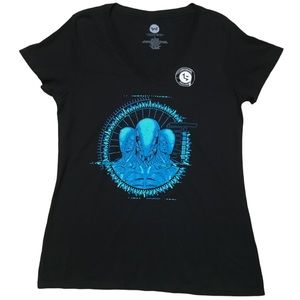 Westworld V Neck Short Sleeve T Shirt Black Size L Loot Crate NWOT